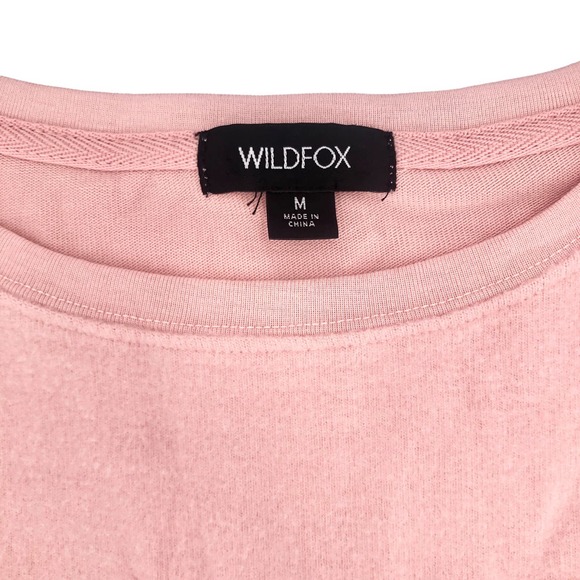 Wildfox NEW Women Size Medium Sketchy Heart Graphic Fleece Sweatshirt Pullover - Picture 6 of 8
